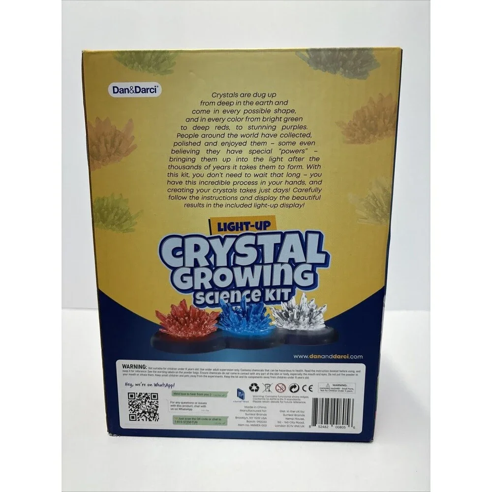 Dan&Darci‎ Light up Crystal Growing Science Kit W/LED Display USB Powered